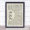 Eric Church Like Jesus Does Song Lyric Vintage Script Quote Print