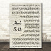 Halestorm Here's To Us Song Lyric Vintage Script Quote Print