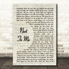 Imagine Dragons Next To Me Song Lyric Vintage Script Quote Print