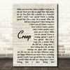 Creep Radiohead Script Quote Song Lyric Print