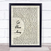 Ocean Colour Scene Get Blown Away Song Lyric Vintage Script Quote Print