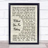Placebo Without You I'm Nothing Song Lyric Vintage Script Quote Print