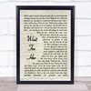 Roger Waters Wait For Her Song Lyric Vintage Script Quote Print