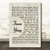 Forever Young Bob Dylan Script Quote Song Lyric Print