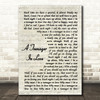 Dion and The Belmonts A Teenager In Love Vintage Script Song Lyric Print