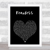 Taylor Swift Fearless Black Heart Song Lyric Print