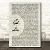 Lil Jon & The East Side Boyz Get Low Vintage Script Song Lyric Print