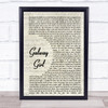 Ed Sheeran Galway Girl Quote Song Lyric Print