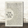 Zac Brown Band The Man Who Loves You The Most Vintage Script Song Lyric Music Art Print