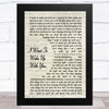 Boris Gardiner I Want To Wake Up With You Vintage Script Song Lyric Music Art Print