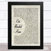 Boyz II Men On Bended Knee Vintage Script Song Lyric Music Art Print