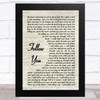 Bring Me The Horizon Follow You Vintage Script Song Lyric Music Art Print