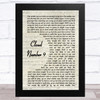 Bryan Adams Cloud Number 9 Vintage Script Song Lyric Music Art Print