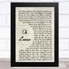 Erasure Oh L'amour Vintage Script Song Lyric Music Art Print