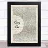 Falling In Reverse Carry On Vintage Script Song Lyric Music Art Print