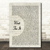 Hamilton Wait For It Vintage Script Song Lyric Music Art Print
