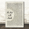 Mac Davis It's Hard to Be Humble Vintage Script Song Lyric Music Art Print