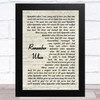 Alan Jackson Remember When Vintage Script Song Lyric Music Art Print