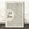 Panic! At The Disco LA Devotee Vintage Script Song Lyric Music Art Print
