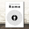 Dermot Kennedy Rome Vinyl Record Song Lyric Print