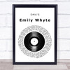 DMA'S Emily Whyte Vinyl Record Song Lyric Print