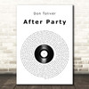 Don Toliver After Party Vinyl Record Song Lyric Print