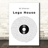 Ed Sheeran Lego House Vinyl Record Song Lyric Print