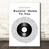 Grant Gustin Runnin' Home To You Vinyl Record Song Lyric Print