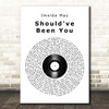 Imelda May Should've Been You Vinyl Record Song Lyric Print