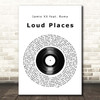Jamie XX feat. Romy Loud Places Vinyl Record Song Lyric Print