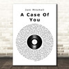 Joni Mitchell A Case Of You Vinyl Record Song Lyric Print