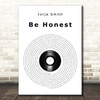 Jorja Smith Be Honest Vinyl Record Song Lyric Print