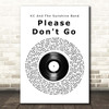 KC And The Sunshine Band Please Don't Go Vinyl Record Song Lyric Print