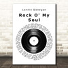 Lonnie Donegan Rock O' My Soul Vinyl Record Song Lyric Print