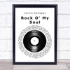 Lonnie Donegan Rock O' My Soul Vinyl Record Song Lyric Print