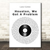 Luke Combs Houston, We Got A Problem Vinyl Record Song Lyric Print