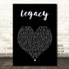 The Cadillac Three Legacy Black Heart Song Lyric Print