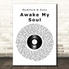 Mumford & Sons Awake My Soul Vinyl Record Song Lyric Print