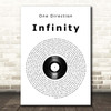 One Direction Infinity Vinyl Record Song Lyric Print