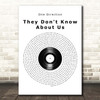 One Direction They Don't Know About Us Vinyl Record Song Lyric Print