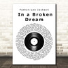 Python Lee Jackson In a Broken Dream Vinyl Record Song Lyric Print