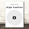 Roddy Ricch High Fashion Vinyl Record Song Lyric Print