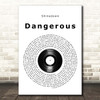 Shinedown Dangerous Vinyl Record Song Lyric Print