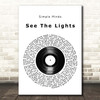 Simple Minds See The Lights Vinyl Record Song Lyric Print