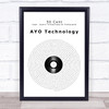50 Cent feat. Justin Timberlake, Timbaland AYO Technology Vinyl Record Song Lyric Print