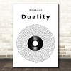 Slipknot Duality Vinyl Record Song Lyric Print