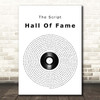The Script Hall Of Fame Vinyl Record Song Lyric Print