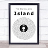 The Starting Line Island Vinyl Record Song Lyric Print
