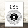 UB40 Higher Ground Vinyl Record Song Lyric Print