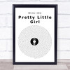 Blink-182 Pretty Little Girl Vinyl Record Song Lyric Print